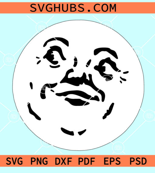 Moon face svg