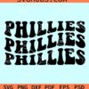 Phillies wavy letters SVG, Philadelphia Phillies svg, Phillies SVG
