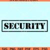Security text word SVG