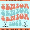 Senior class of 2023 hockey player svg, Senior hockey player SVG, senior 2023 svg