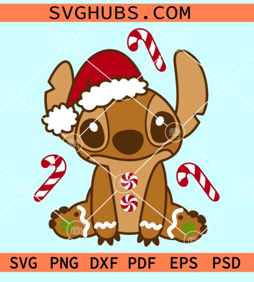 Stitch Christmas layered SVG