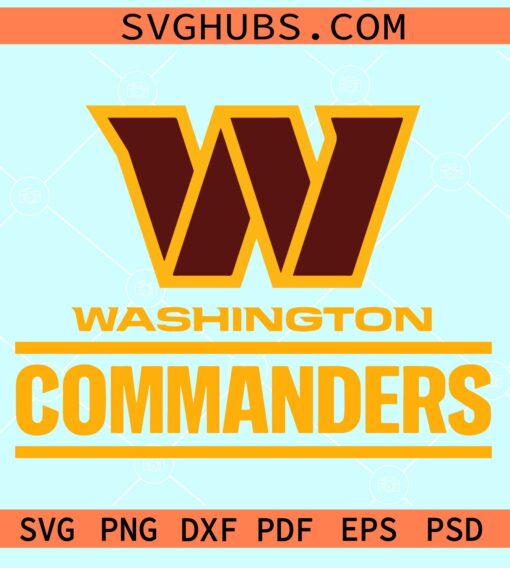 Washington Commanders SVG, Washington football svg, Commanders mascot svg