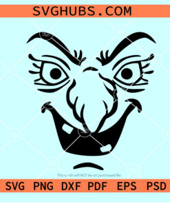 Witch face SVG