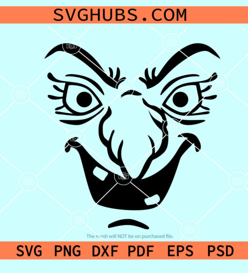 Witch face SVG