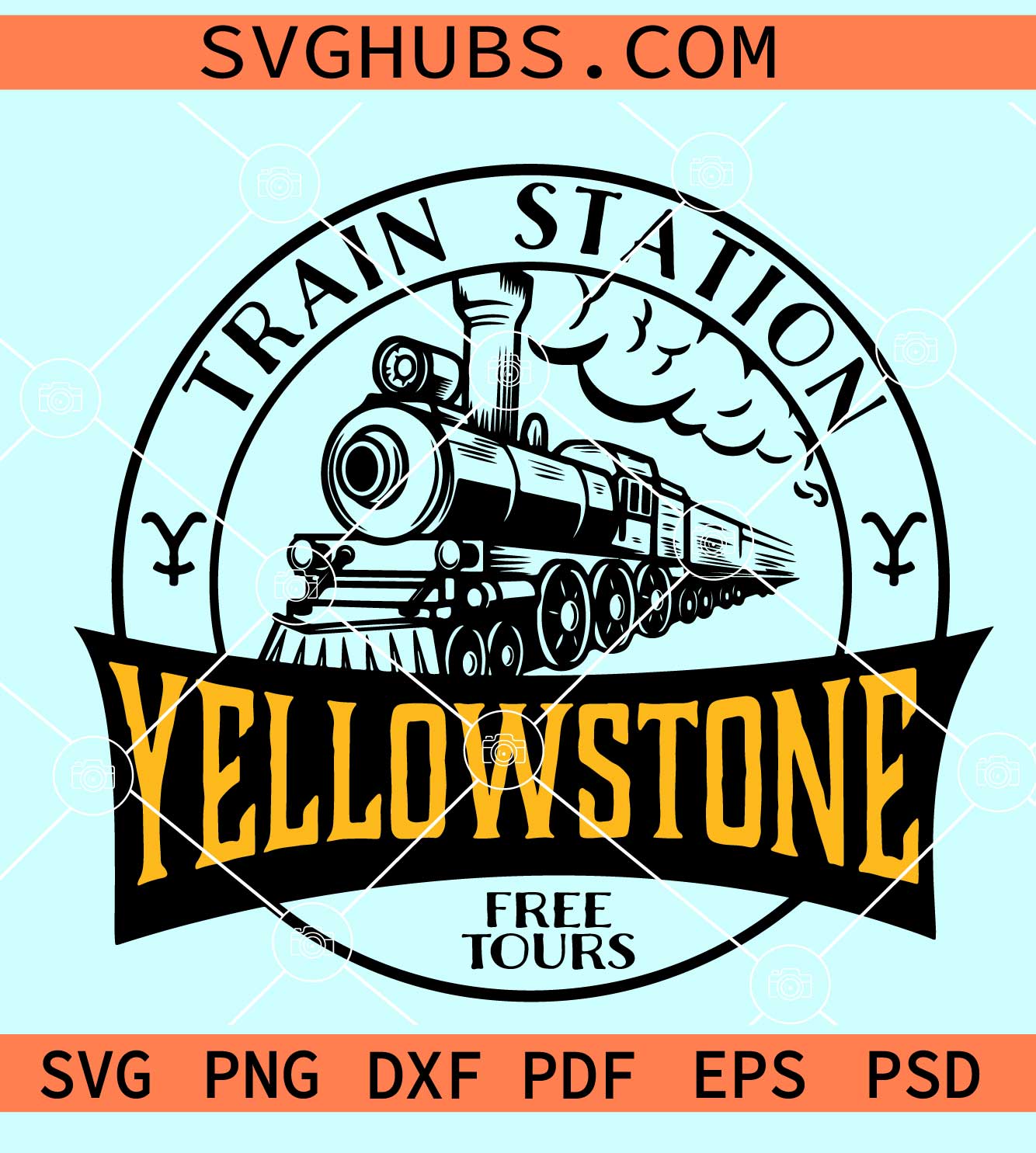 Yellowstone Train Station svg, Yellowstone John Dutton Svg, Dutton Ranch SVG