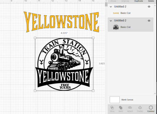 yellowstone layered svg