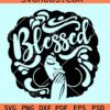 Blessed Afro woman SVG