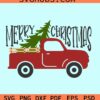 Christmas truck with tree SVG, Merry Christmas svg, Christmas Truck SVG, Pine Tree SVG