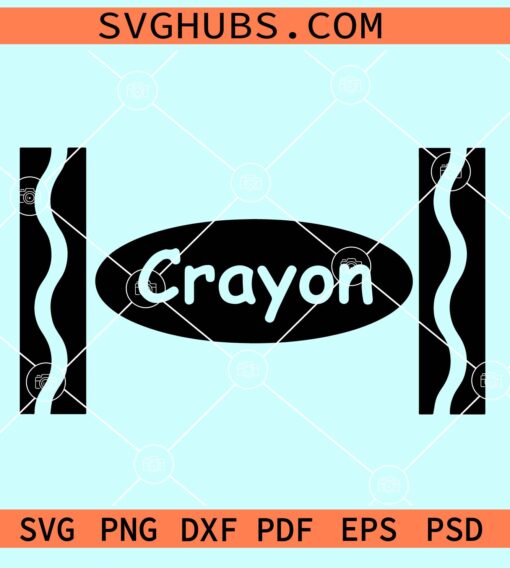 Crayon Template SVG, Crayon Svg, Crayon Wrapper Svg, Crayon Cut File