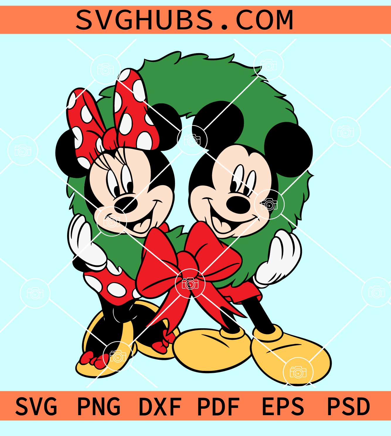 Mickey and Minnie Christmas svg, Disney Christmas svg, Disney SVG
