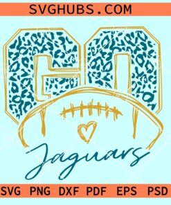 Go Jaguars Football SVG, Go Jaguars Leopard print svg, Jaguars mascot svg
