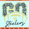 Go Steelers Football SVG, Go Steelers Leopard print svg, Pittsburgh Steelers svg