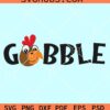 Gobble turkey face SVG, Gobble SVG, Thanksgiving turkey SVG