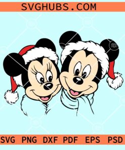 Mickey and Minnie Christmas SVG, Disney Christmas svg, Merry Christmas SVG