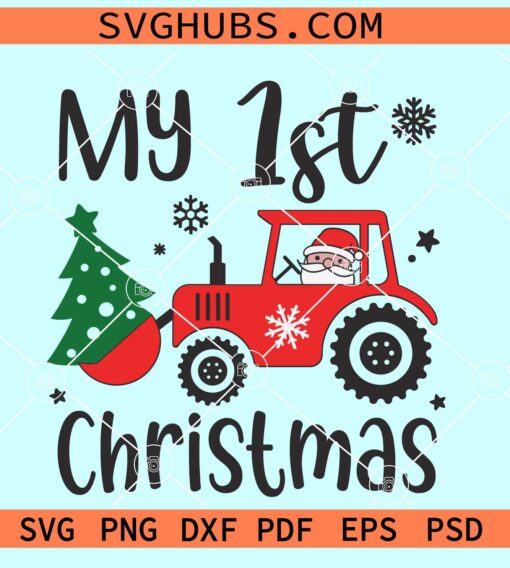 My 1st Christmas svg, Baby’s 1st Christmas svg, Christmas baby svg, Christmas onesie svg