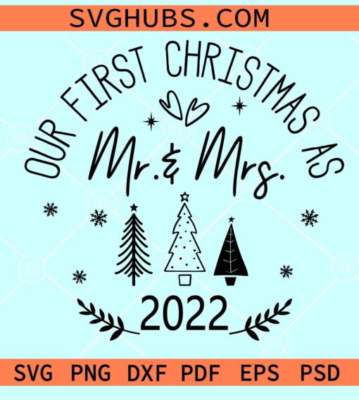 Our first Christmas SVG, couple Christmas svg, Christmas ornament svg
