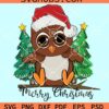Owl with Santa hat SVG, Christmas owl svg, Owl with Hat svg, Christmas svg file