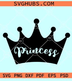 Princess Crown Cake Topper svg, Princess Crown PNG, Birthday Topper svg