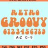 Retro Groovy Font SVG