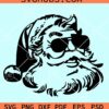 Santa with sunglasses SVG, cool Santa svg, Christmas Santa SVG