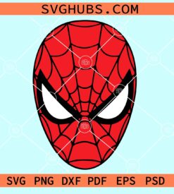 Spiderman Head Svg, Spiderman layered svg, Spiderman coloring pages, Spiderman clipart