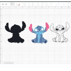 Sitting Stitch layered SVG