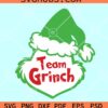 Team Grinch SVG, Christmas Grinch svg, Grinch face SVG