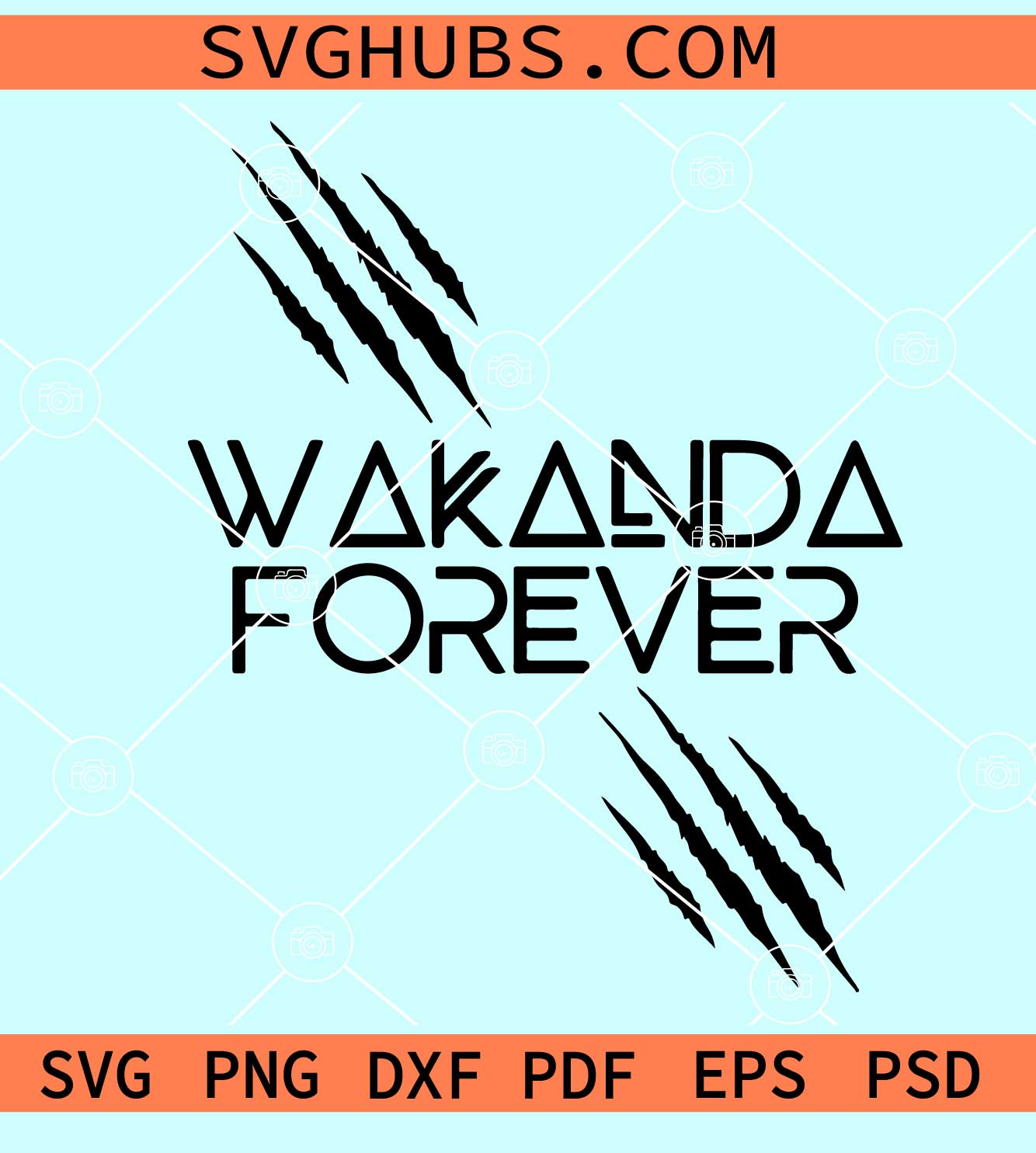 Wakanda Forever SVG, Wakanda scratch svg, Black Panther SVG, SVG DXF EPS PNG