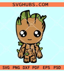Baby Superhero SVG, Baby Groot SVG, Groot Marvel SVG, Marvel Superheroes SVG