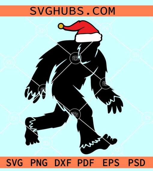 Bigfoot Christmas SVG, Christmas Yeti Bigfoot Svg, Christmas Bigfoot Svg, Bigfoot Svg