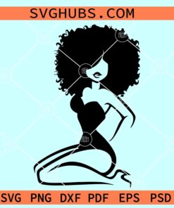 Black pin up girl svg, African American svg, Black girl svg, Afro hair svg, Pinup Girl Png