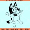 Bluey Bandit Heeler SVG, Bluey Dog SVG, Bluey Dad Baby SVG PNG DXF EPS