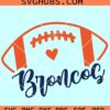 Broncos Football SVG, Broncos Mascot svg, NFL Team Svg, Denver Broncos Svg, NFL Teams svg
