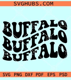 Buffalo wavy retro SVG, Buffalo football SVG, Bills svg, Bills Shirt svg, Bills Mascot svg