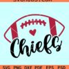 Chiefs Football SVG, KC Chiefs Football SVG, Kansas City Chiefs Svg