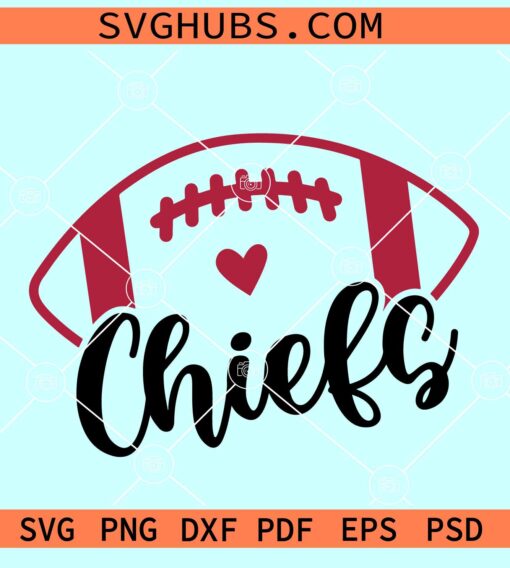 Chiefs Football SVG, KC Chiefs Football SVG, Kansas City Chiefs Svg