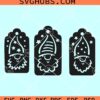 Christmas Gnomes Gift Tags SVG, Christmas gift tag SVG, Gift tag SVG