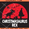 Christmasaurus Rex SVG, Jurassic Park Christmas SVG, T rex christmas SVG, Christmasaurus  svg