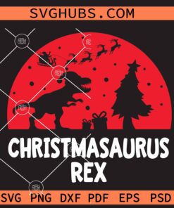 Christmasaurus Rex SVG, Jurassic Park Christmas SVG, T rex christmas SVG, Christmasaurus  svg