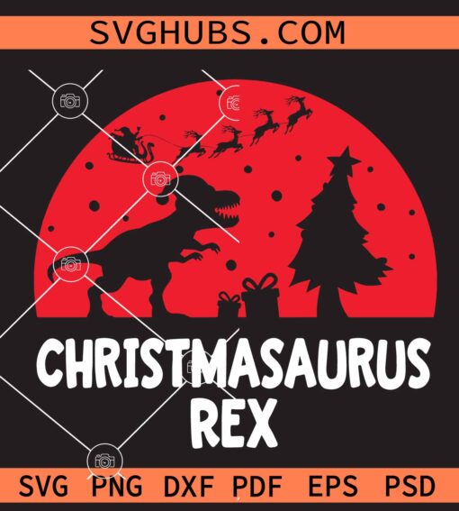 Christmasaurus Rex SVG, Jurassic Park Christmas SVG, T rex christmas SVG, Christmasaurus  svg