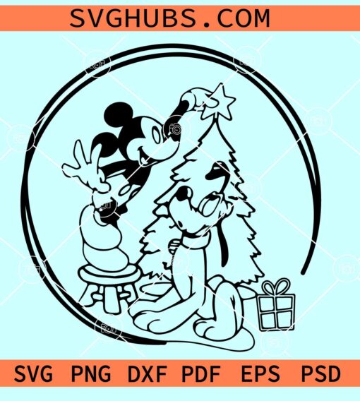 Disney Merry Christmas SVG, Mickey Christmas Ornaments SVG, Mickey Christmas SVG