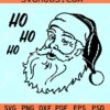 Ho ho ho Santa svg, Santa Claus SVG, Retro Christmas Svg