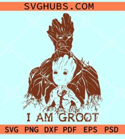 I Am Groot SVG, Groot SVG, Groot svg files for cricut, Marvel Movie Character SVG