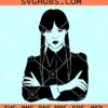 Jenna Ortega SVG, Wednesday Addams SVG, Wednesday Addams movie svg
