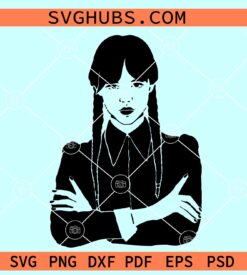 Jenna Ortega SVG, Wednesday Addams SVG, Wednesday Addams movie svg