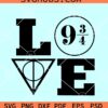 Love Harry Potter SVG, Harry Potter SVG, deathly hallows symbol svg