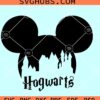 Mickey Head Hogwarts SVG, Hogwarts SVG, Harry Potter SVG, Wizard School SVG