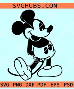 Mickey Mouse Vintage SVG, retro Disney mickey svg, Mickey Mouse svg