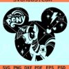 My Little Pony Disney SVG, Disney Pony Mouse Ears SVG, Rarity Pony SVG
