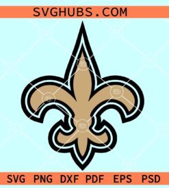 New Orleans Saints Fleur Svg, Saints Fleur Svg, Saints Fleur png, NFL New Orleans Saints SVG